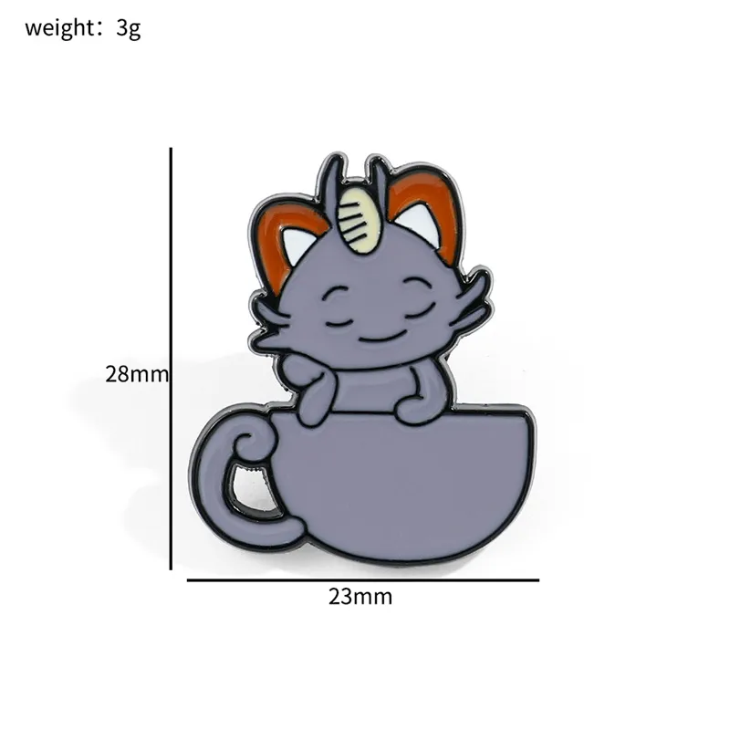 Cute Simple Style Animal Cartoon Character Alloy Stamping Stoving Varnish Plating Unisex Brooches display picture 8