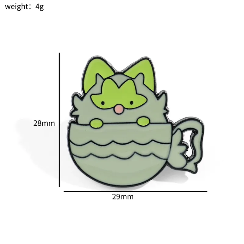 Cute Simple Style Animal Cartoon Character Alloy Stamping Stoving Varnish Plating Unisex Brooches display picture 7