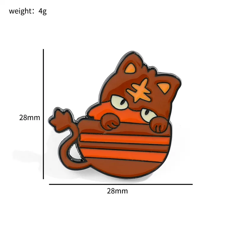 Cute Simple Style Animal Cartoon Character Alloy Stamping Stoving Varnish Plating Unisex Brooches display picture 9