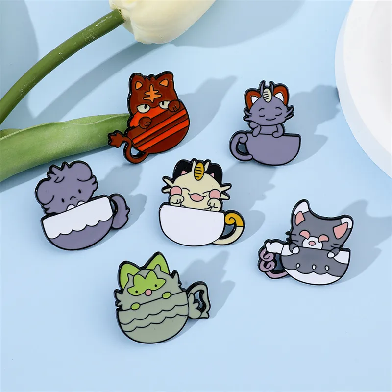 Cute Simple Style Animal Cartoon Character Alloy Stamping Stoving Varnish Plating Unisex Brooches display picture 21