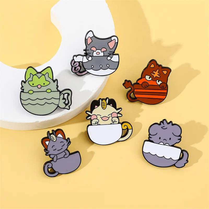 Cute Simple Style Animal Cartoon Character Alloy Stamping Stoving Varnish Plating Unisex Brooches display picture 18