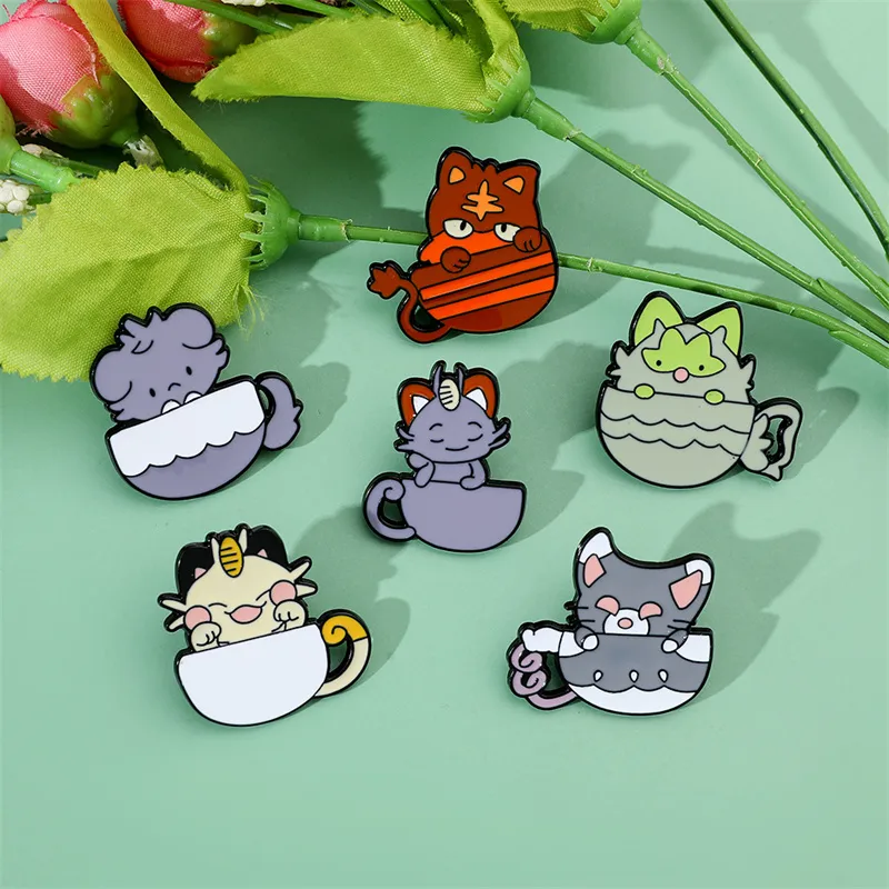 Cute Simple Style Animal Cartoon Character Alloy Stamping Stoving Varnish Plating Unisex Brooches display picture 20