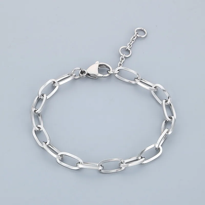 Simple Style Oval 304 Stainless Steel 18K Gold Plated Unisex Bracelets display picture 7