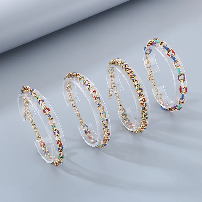 IG Style Geometric 304 Stainless Steel 18K Gold Plated Unisex Bracelets display picture 4