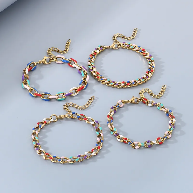 IG Style Geometric 304 Stainless Steel 18K Gold Plated Unisex Bracelets display picture 2
