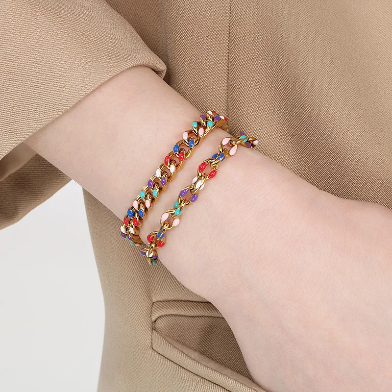 IG Style Geometric 304 Stainless Steel 18K Gold Plated Unisex Bracelets display picture 11