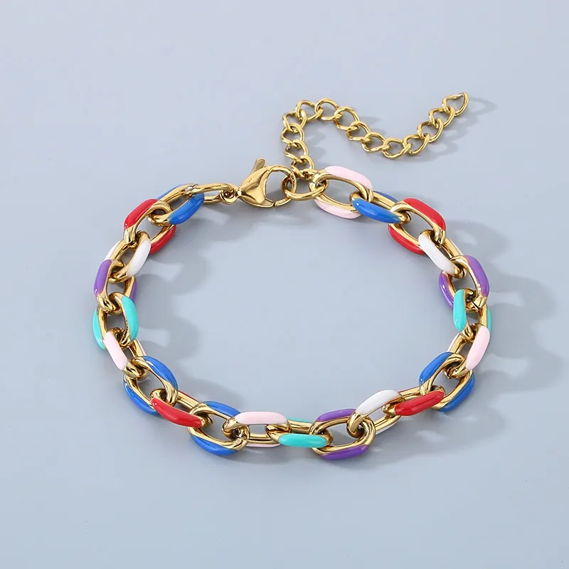 IG Style Geometric 304 Stainless Steel 18K Gold Plated Unisex Bracelets display picture 8