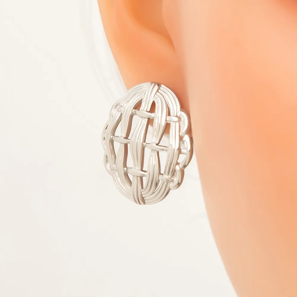 1 Pair Vintage Style Classic Style Irregular 304 Stainless Steel Ear Studs display picture 1