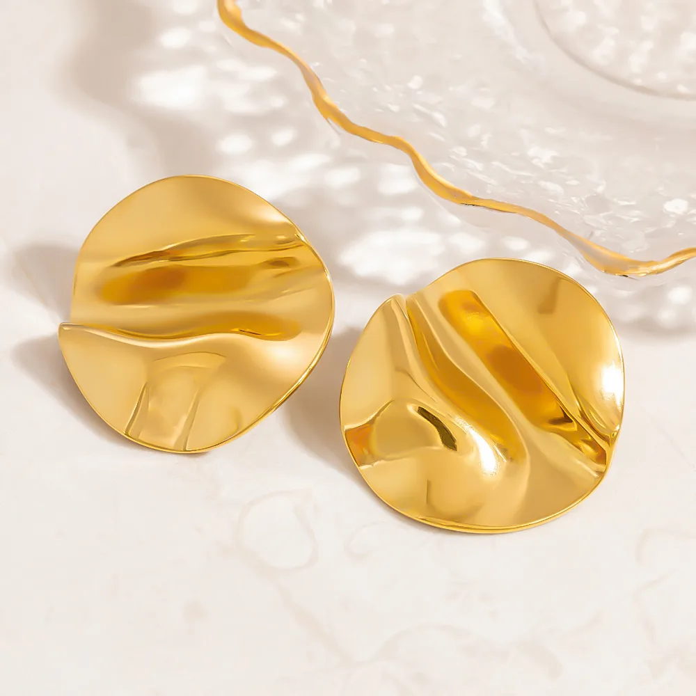 1 Pair Vintage Style Classic Style Irregular 304 Stainless Steel Ear Studs display picture 10