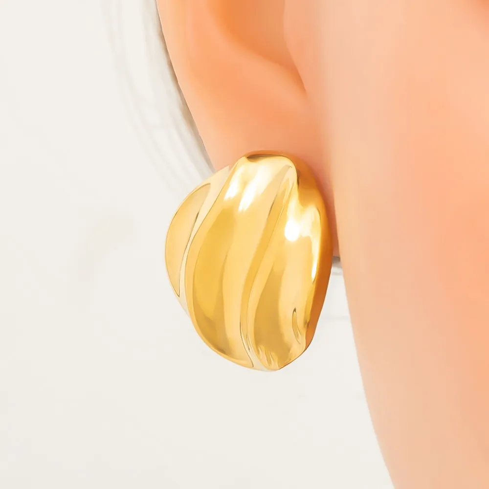 1 Pair Vintage Style Classic Style Irregular 304 Stainless Steel Ear Studs display picture 6