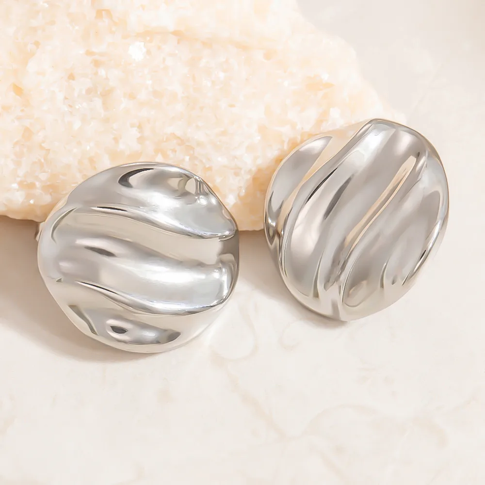 1 Pair Vintage Style Classic Style Irregular 304 Stainless Steel Ear Studs display picture 14
