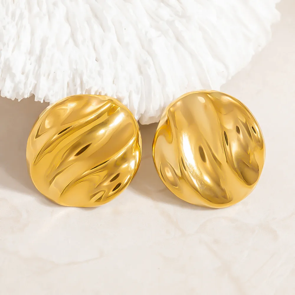 1 Pair Vintage Style Classic Style Irregular 304 Stainless Steel Ear Studs display picture 16