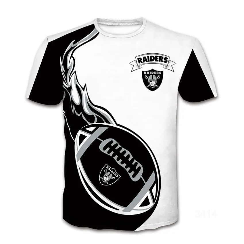 Men's Letter Color Block Football Casual Round Neck Short Sleeve Loose Men's T-shirt display picture 2