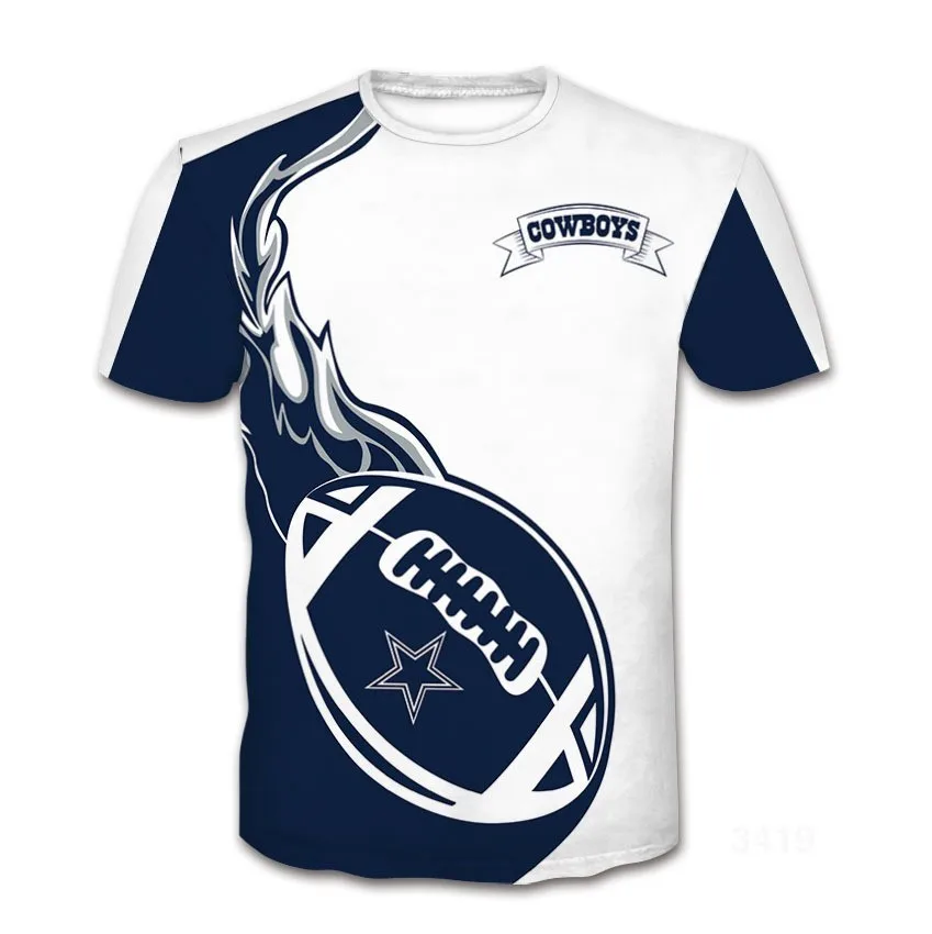 Men's Letter Color Block Football Casual Round Neck Short Sleeve Loose Men's T-shirt display picture 4