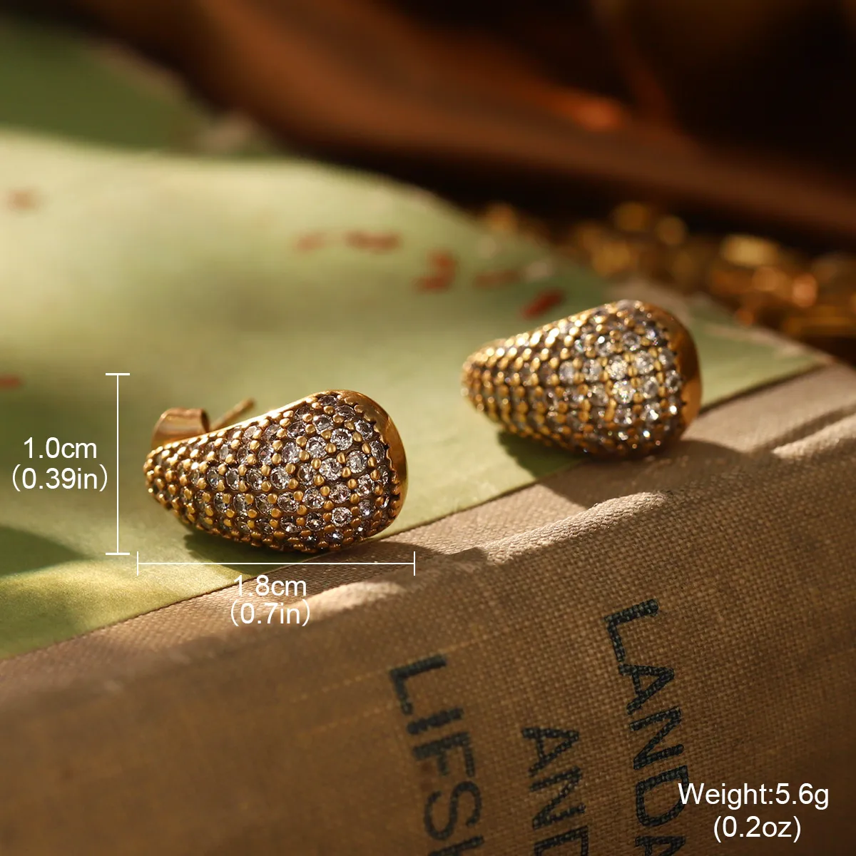 Classical Retro Geometric Brass Women's Rings Earrings display picture 8