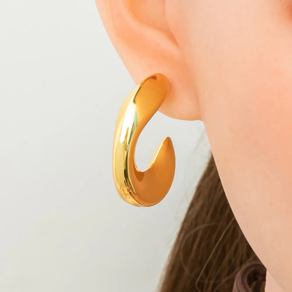1 Pair Elegant Glam Luxurious Infinity 304 Stainless Steel Earrings display picture 1
