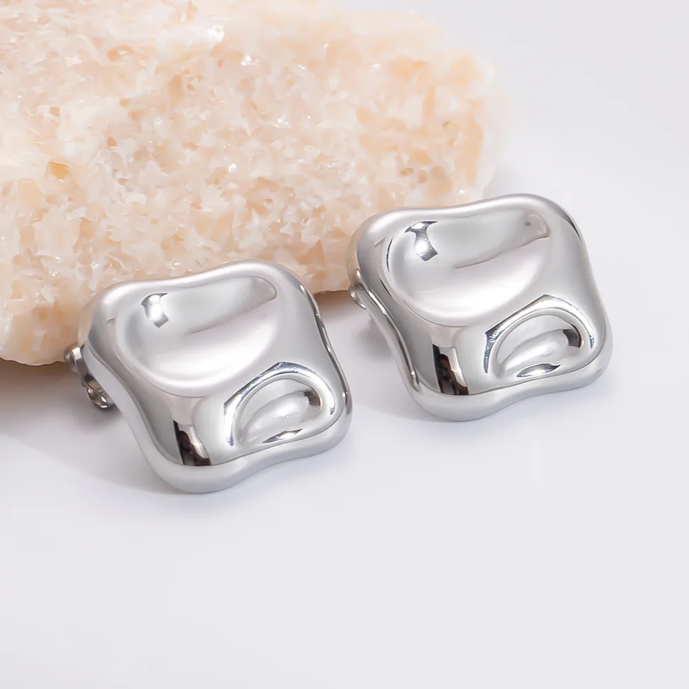 1 Pair Elegant Glam Luxurious Infinity 304 Stainless Steel Earrings display picture 13