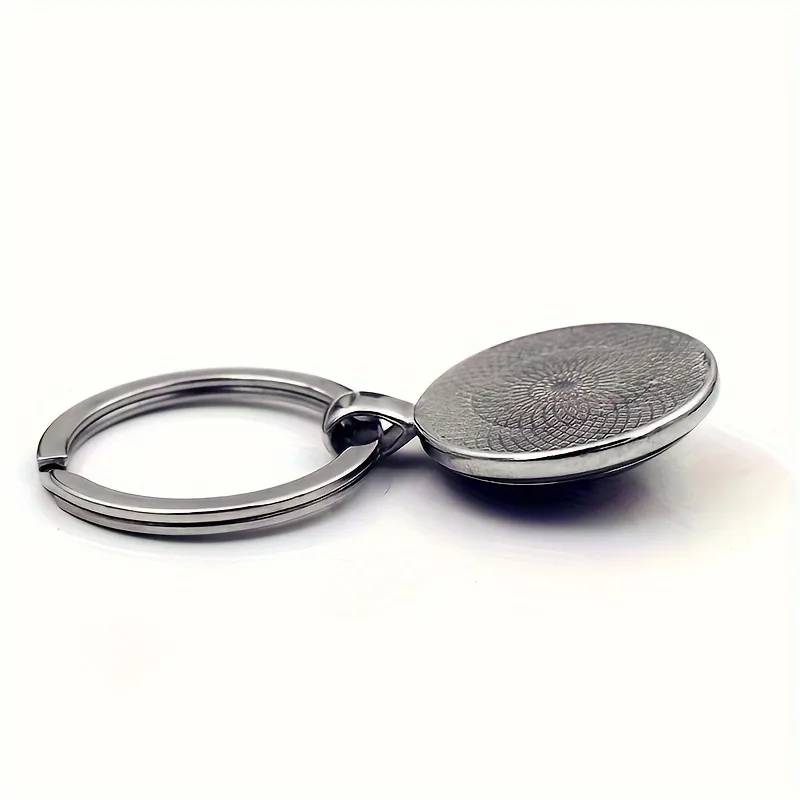 Retro Commute Bird Alloy Glass Unisex Bag Pendant Keychain display picture 2