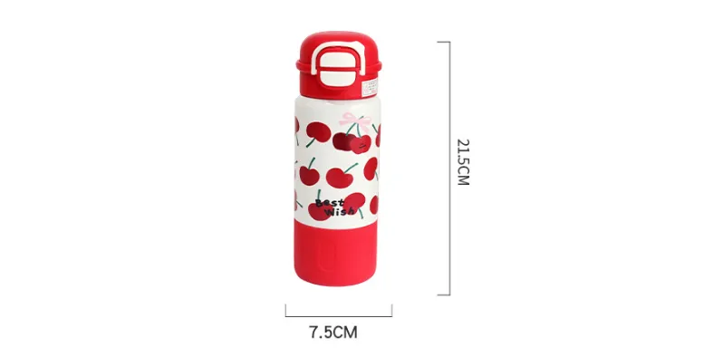 Cute Animal Cherry 304 Stainless Steel 316 Stainless Steel  Thermos Cup 1 Piece display picture 1