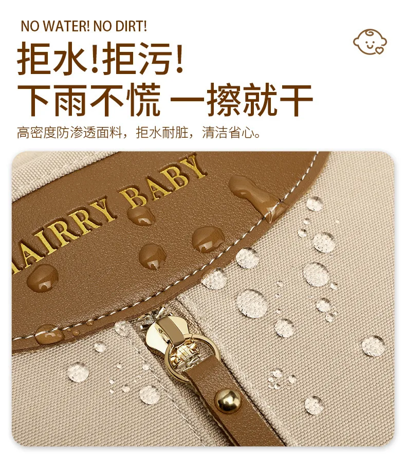 Portable Baby Diaper Bag  Large Capacity Out-of-Home Storage Bag Independent Milk Warehouse Multi-Compartment Mummy Backpack display picture 9