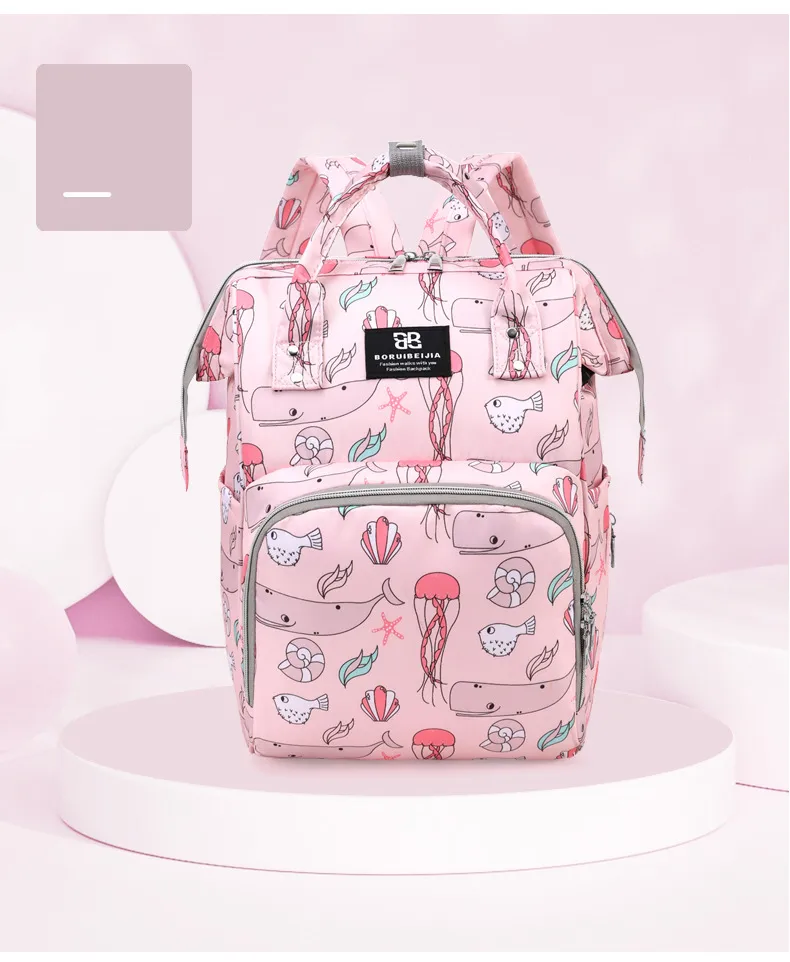 Mummy Bag  New Stylish And Lightweight Multifunctional Baby Bag Backpack Large Capacity Breastmilk Storage Mummy Backpack display picture 2
