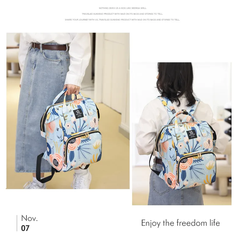 Mummy Bag  New Stylish And Lightweight Multifunctional Baby Bag Backpack Large Capacity Breastmilk Storage Mummy Backpack display picture 3