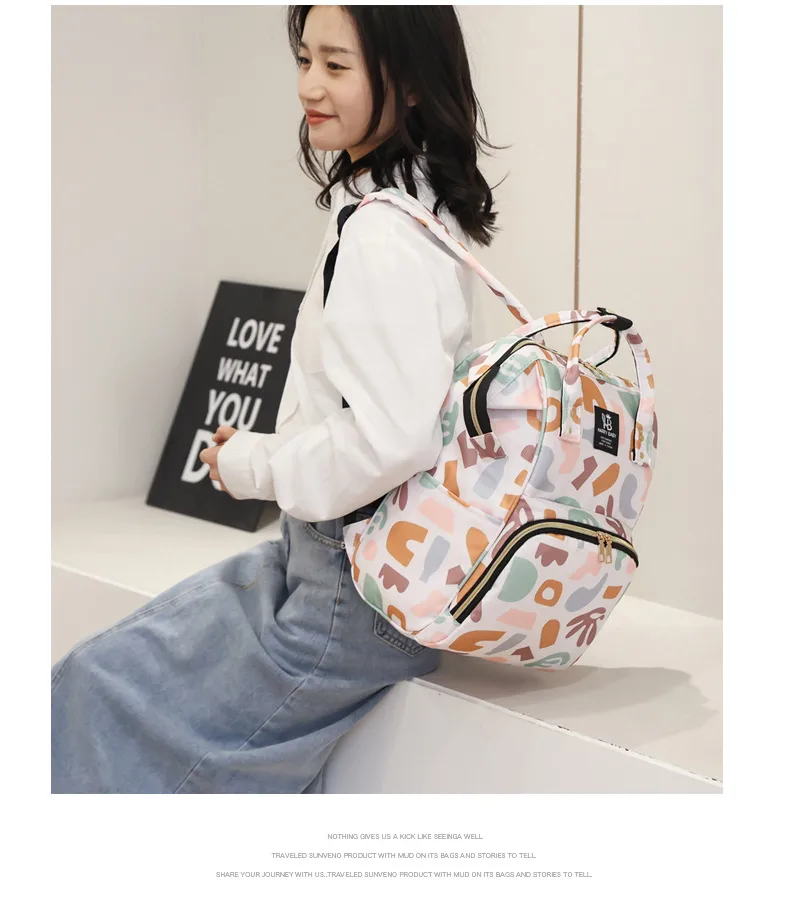 Mummy Bag  New Stylish And Lightweight Multifunctional Baby Bag Backpack Large Capacity Breastmilk Storage Mummy Backpack display picture 4