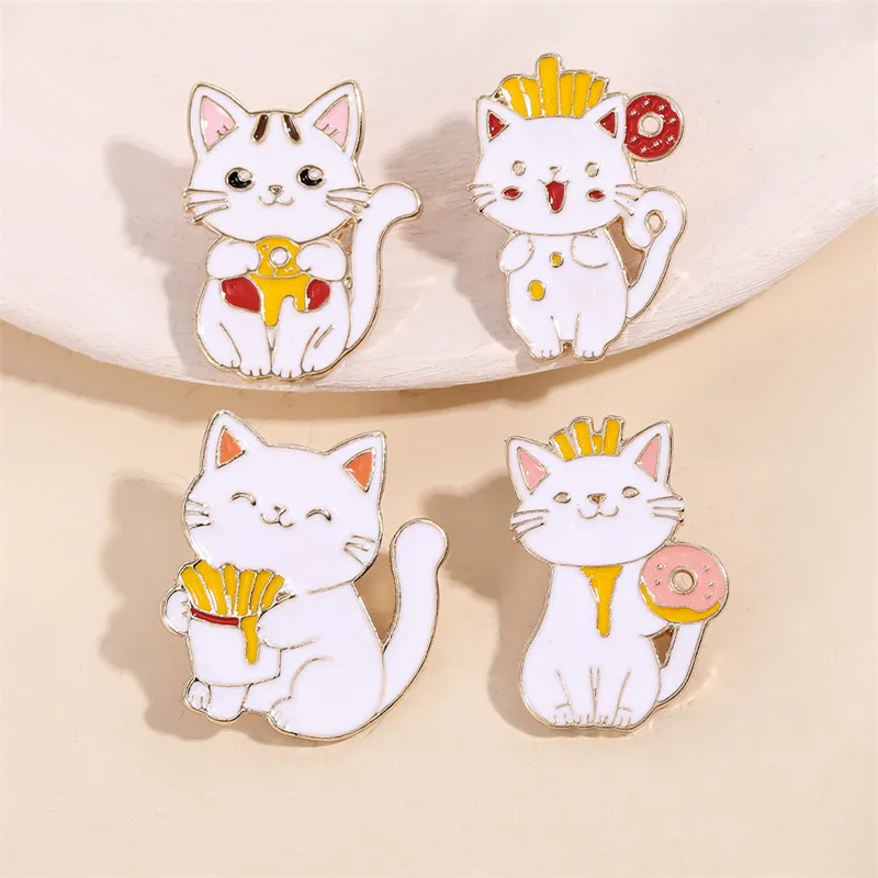 Cartoon Style Cute Cartoon Cat Alloy Plating Women's Brooches display picture 6
