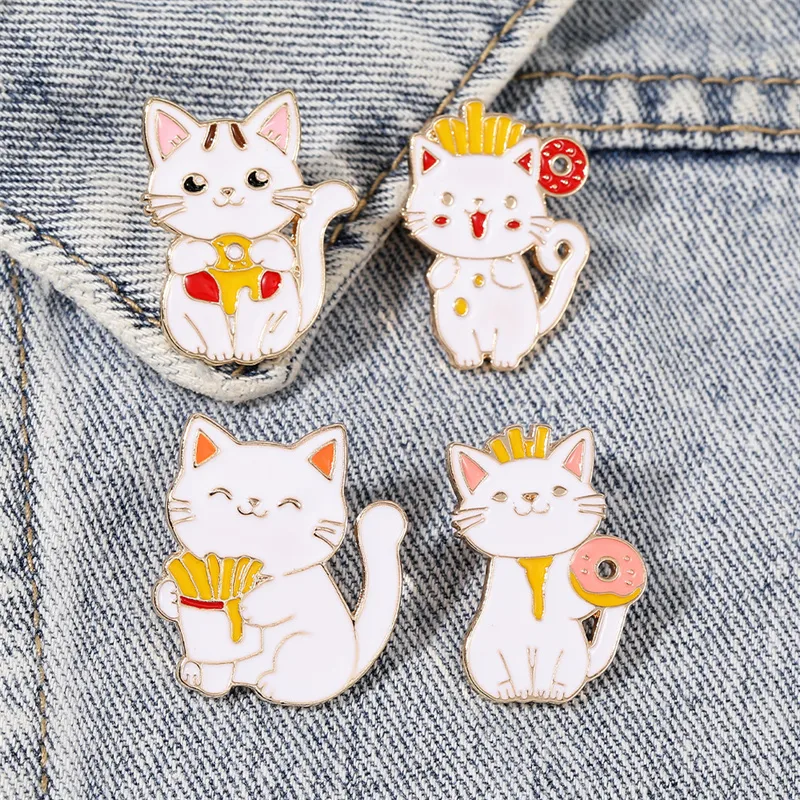 Cartoon Style Cute Cartoon Cat Alloy Plating Women's Brooches display picture 2