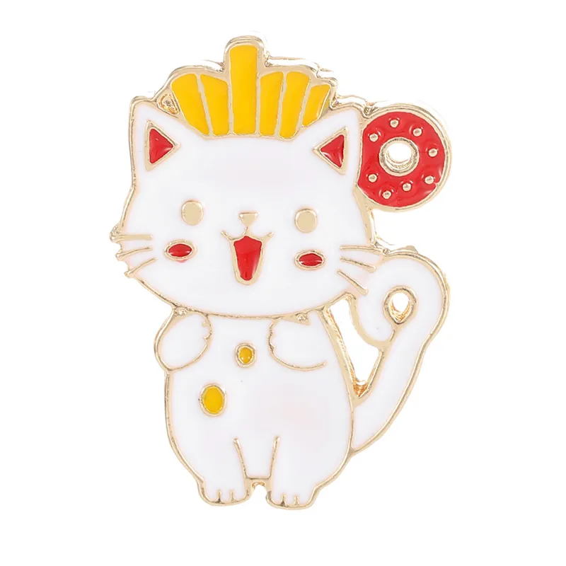 Cartoon Style Cute Cartoon Cat Alloy Plating Women's Brooches display picture 11