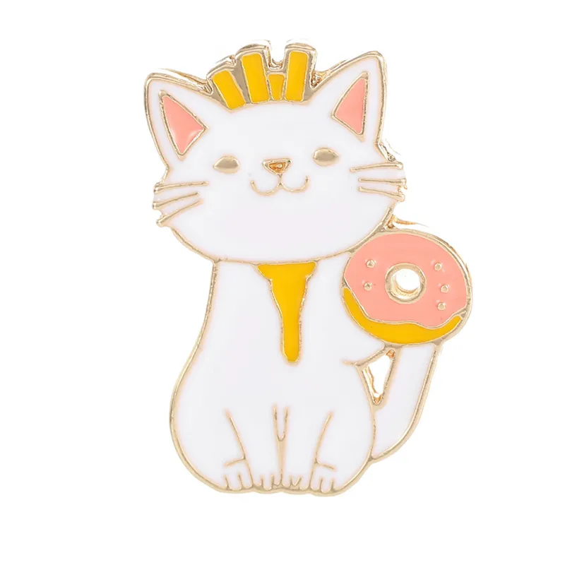 Cartoon Style Cute Cartoon Cat Alloy Plating Women's Brooches display picture 12