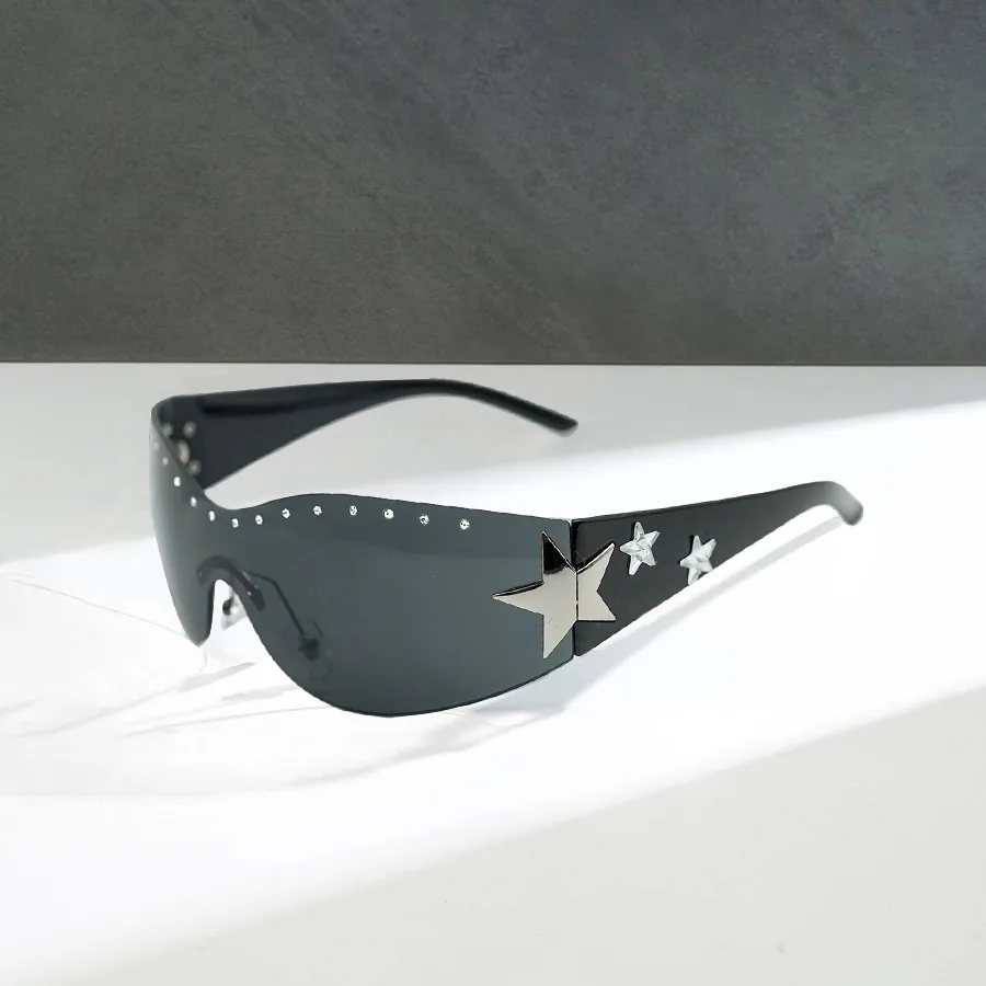 Y2K Cool Style Star Ac Special-Shaped Mirror Full Frame Glasses display picture 1