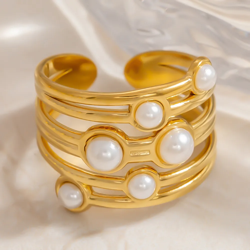 Vintage Style Simple Style Irregular 304 Stainless Steel Women's Rings display picture 6