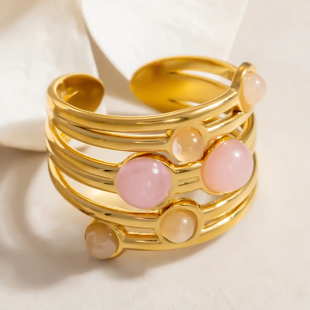 Vintage Style Simple Style Irregular 304 Stainless Steel Women's Rings display picture 7