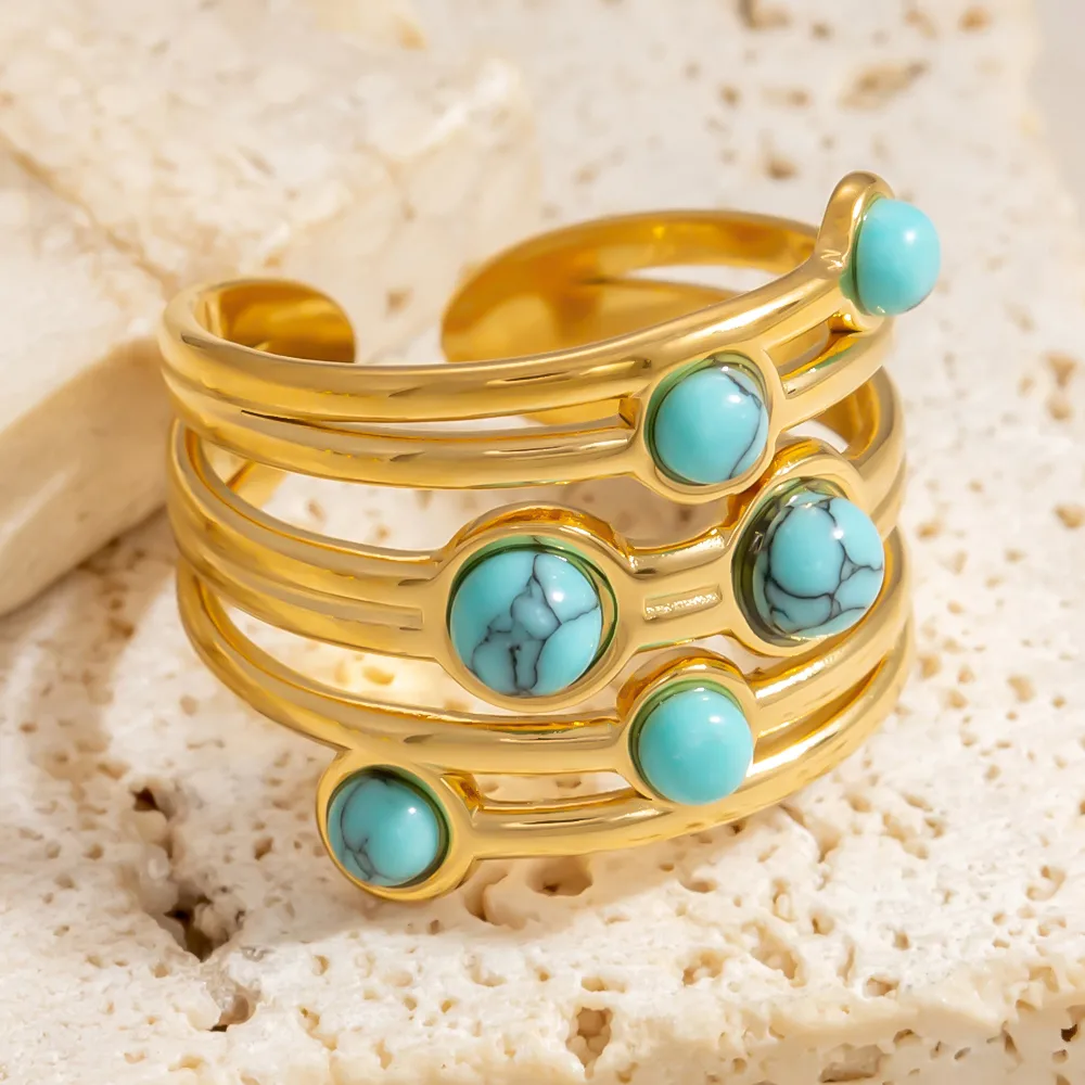 Vintage Style Simple Style Irregular 304 Stainless Steel Women's Rings display picture 8