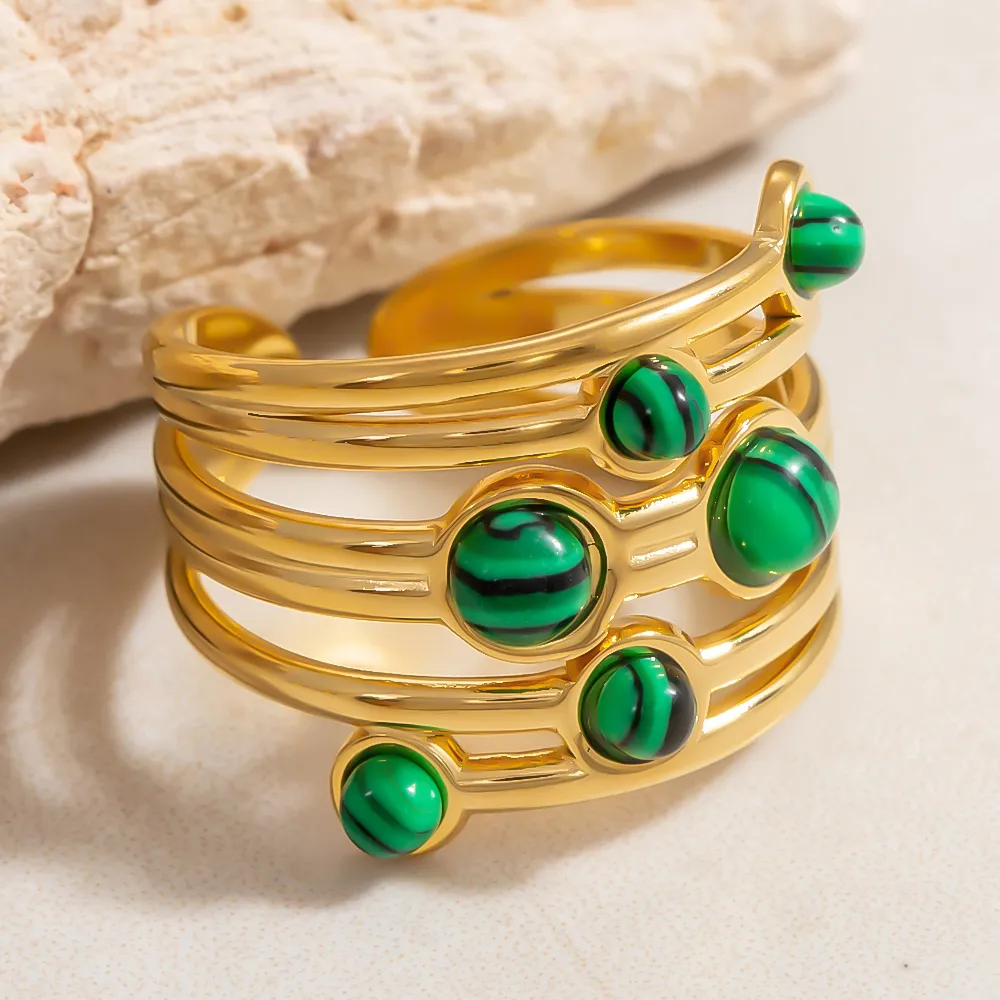 Vintage Style Simple Style Irregular 304 Stainless Steel Women's Rings display picture 9