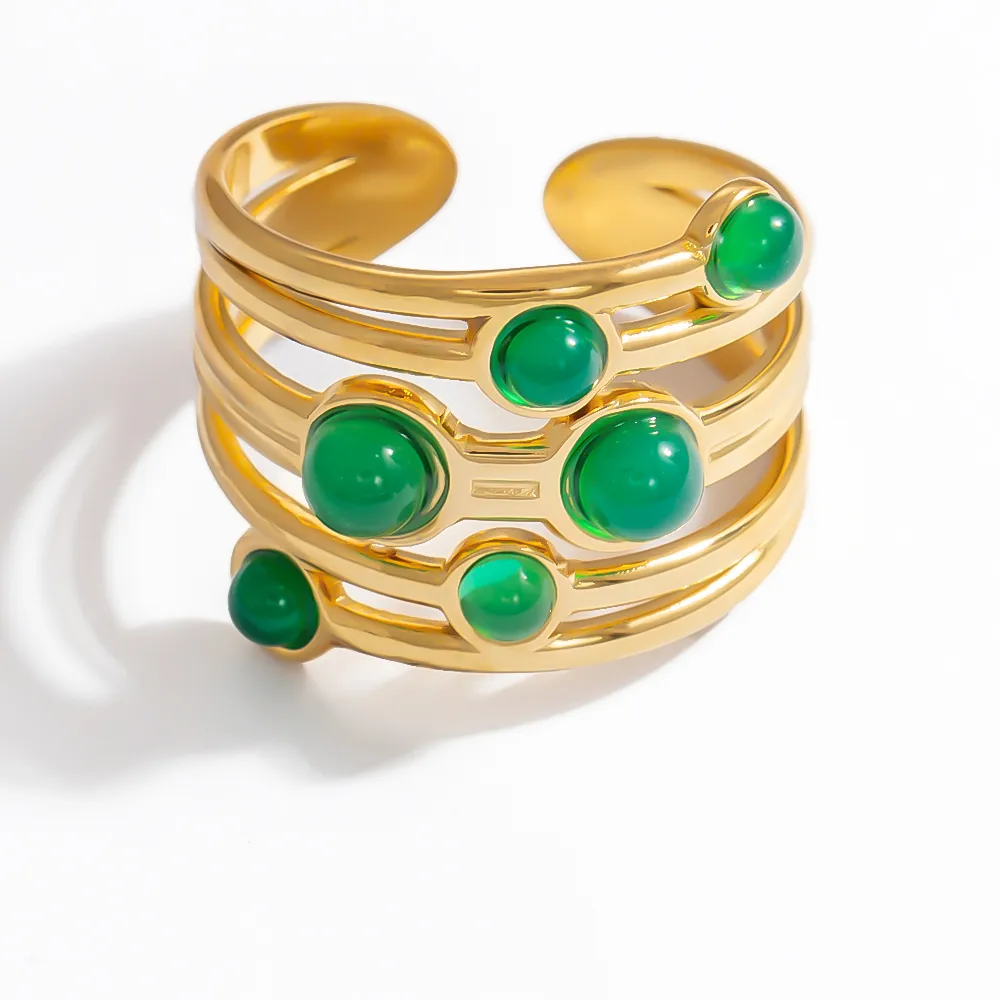 Vintage Style Simple Style Irregular 304 Stainless Steel Women's Rings display picture 16