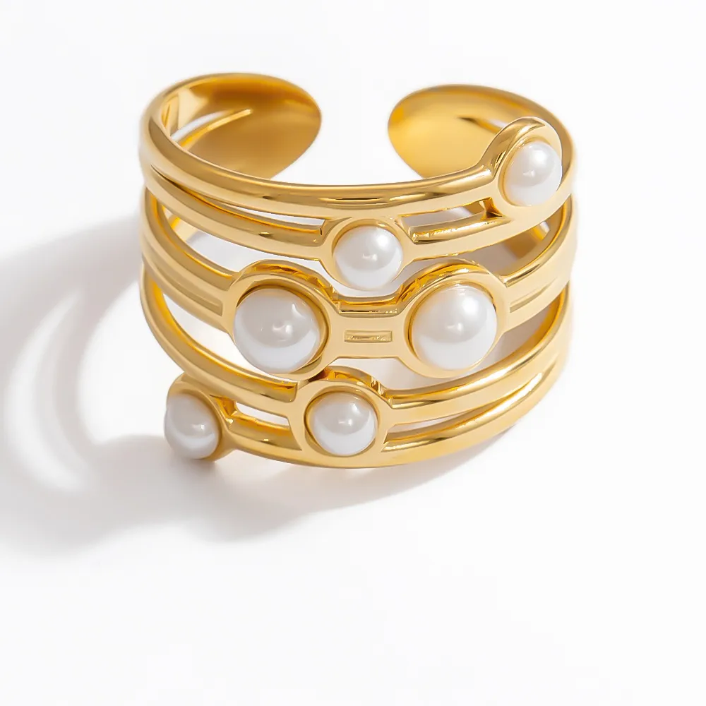 Vintage Style Simple Style Irregular 304 Stainless Steel Women's Rings display picture 13