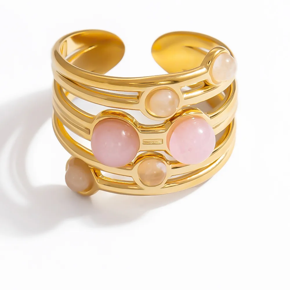 Vintage Style Simple Style Irregular 304 Stainless Steel Women's Rings display picture 12