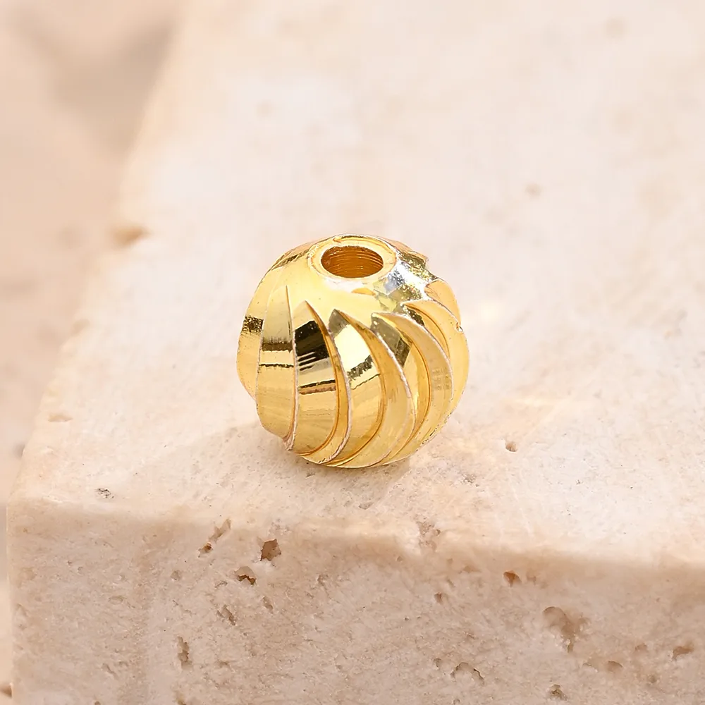 Casual Modern Style Simple Style Round Simple Copper Handmade Polishing Plating 18K Gold Plated White Gold Plated Silver Plated DIY Jewelry Accessories display picture 2