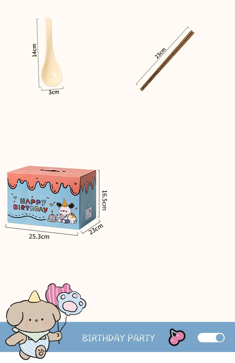 Cute Cartoon Ceramics Plate Bowl Mug 1 Set display picture 4