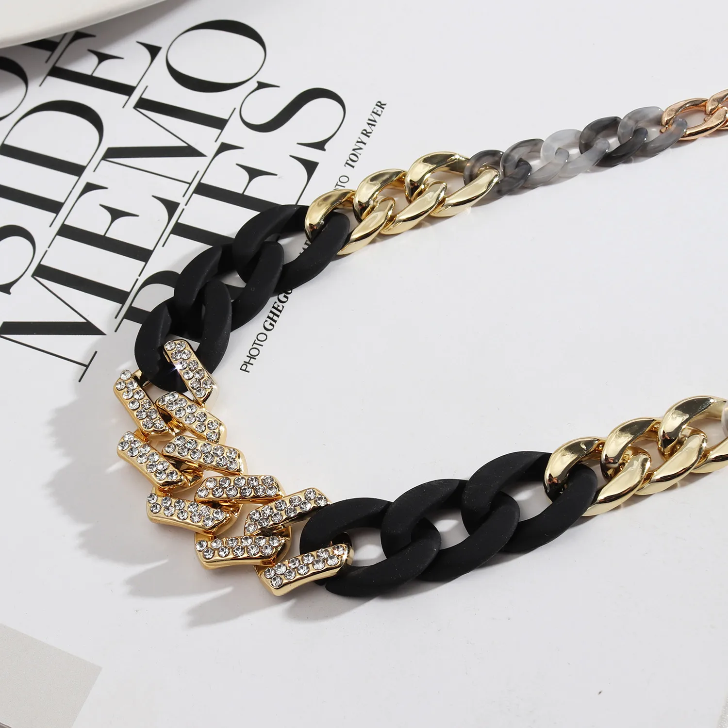 Vintage Style Classic Style Geometric Resin Iron Unisex Necklace display picture 3