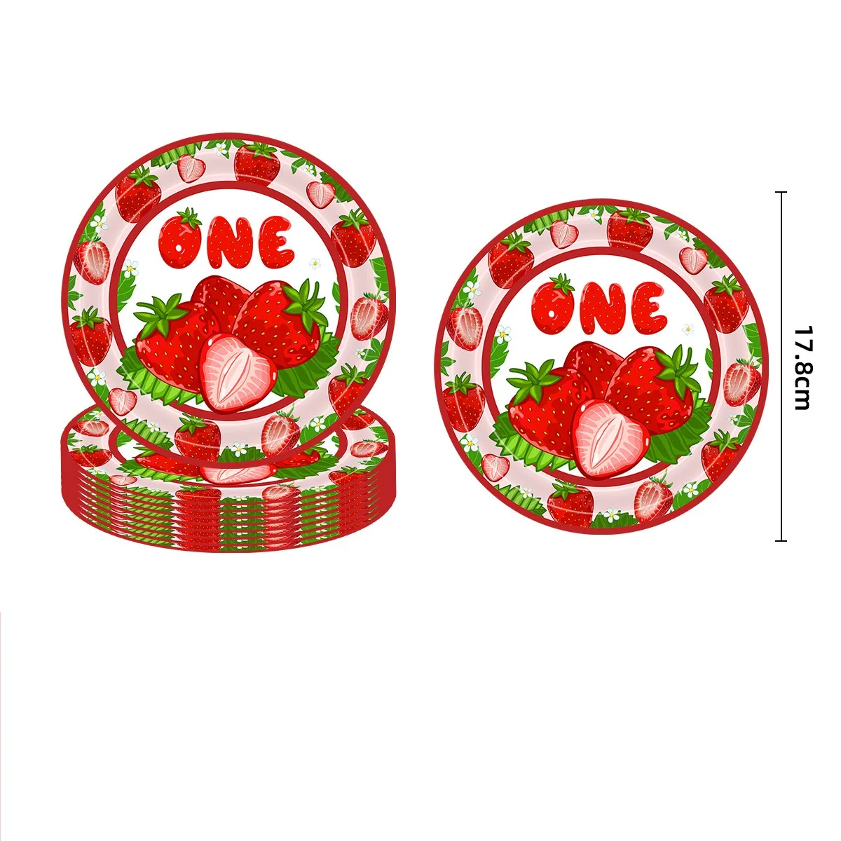 Cute Letter Strawberry PE PS Paper Artificial Decorations display picture 1