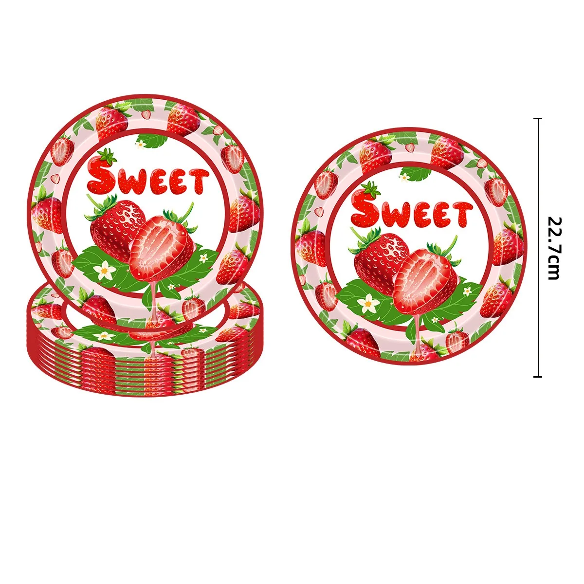 Cute Letter Strawberry PE PS Paper Artificial Decorations display picture 3