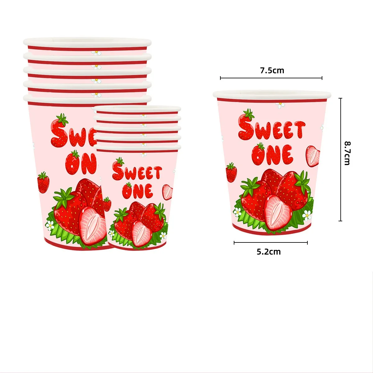 Cute Letter Strawberry PE PS Paper Artificial Decorations display picture 8
