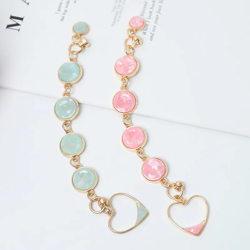 Metal Heart Shape Cute Modern Style Mobile Phone Chain Phone Cases display picture 2