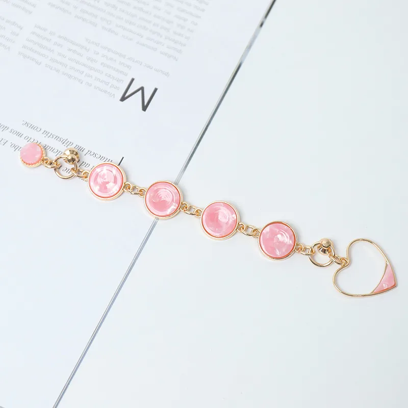 Metal Heart Shape Cute Modern Style Mobile Phone Chain Phone Cases display picture 4