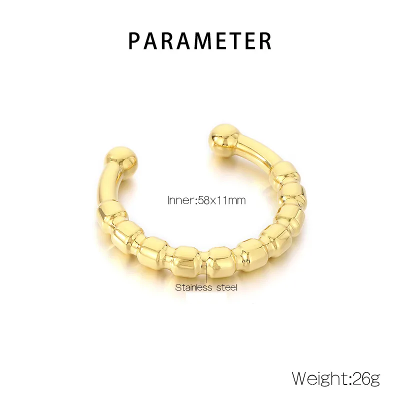 Vacation Simple Style Solid Color 304 Stainless Steel 18K Gold Plated Women's Bangle display picture 1