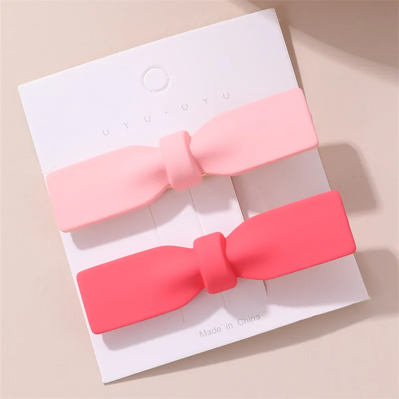 Women's Cute Sweet Simple Style Heart Shape Flower Alloy Plastic Hair Clip display picture 7
