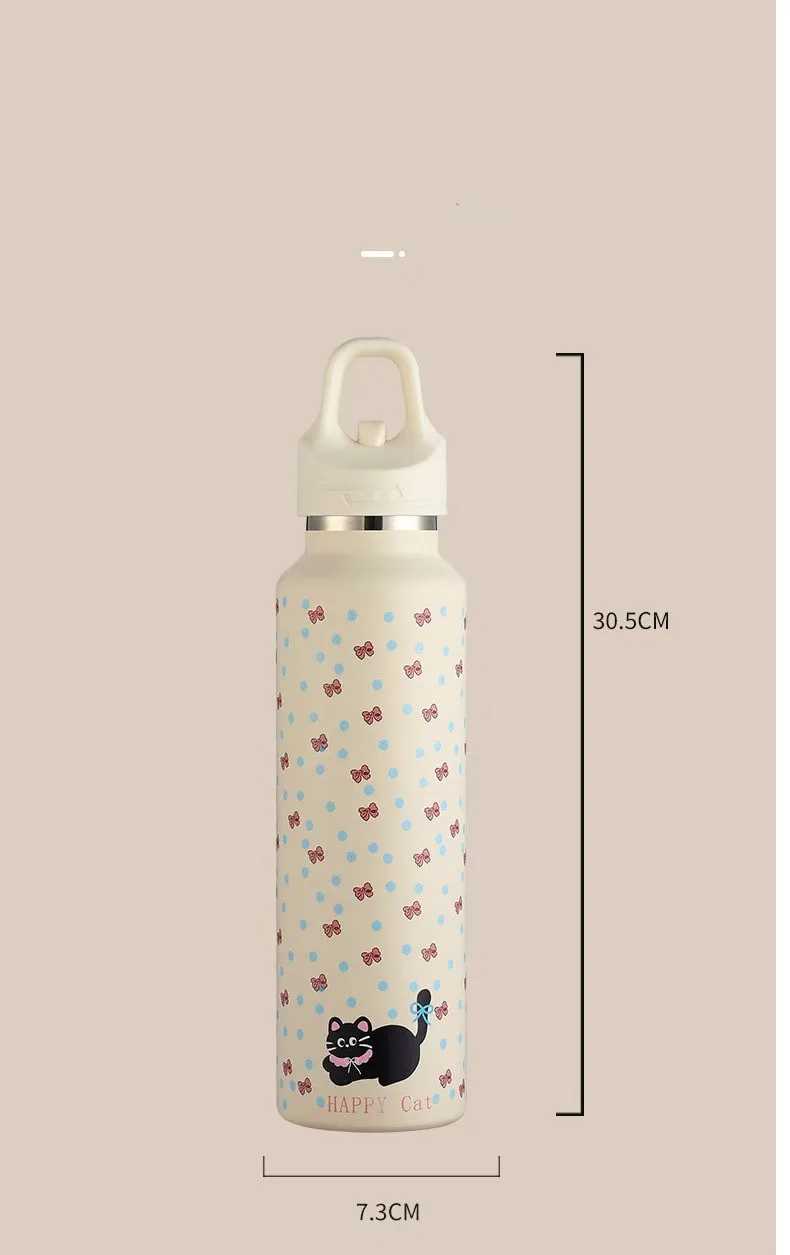 Cute Animal Solid Color 304 Stainless Steel 316 Stainless Steel  Thermos Cup 1 Piece display picture 2